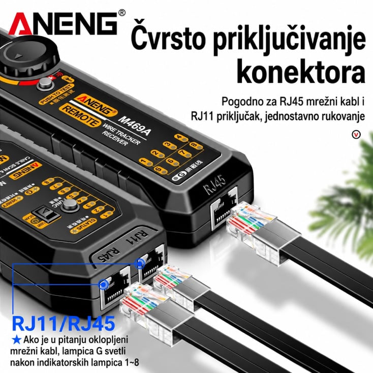 Multifuncionalni LAN tester ANENG M469A slika 2
