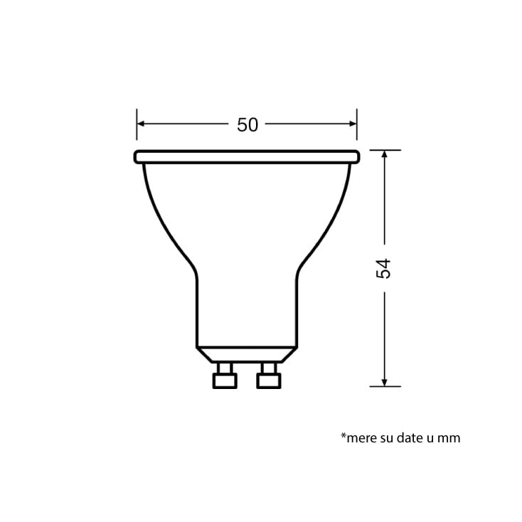 LED sijalica 3000K 4.5W GU10 36° OSRAM slika 2