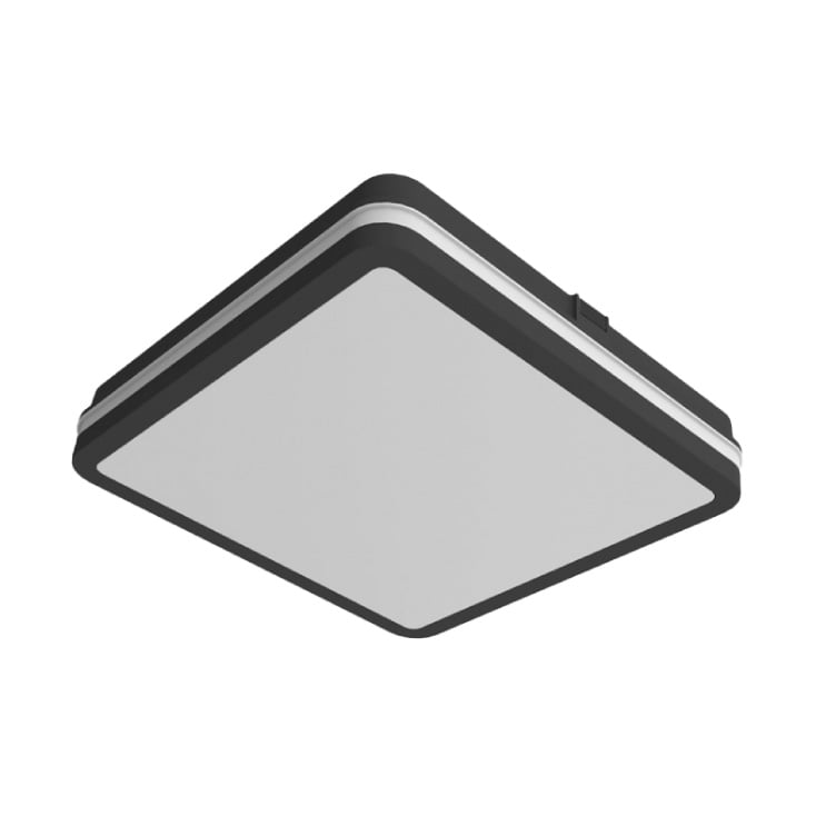 Crna LED plafonjera 24W, promenljiva boja svetla slika 1