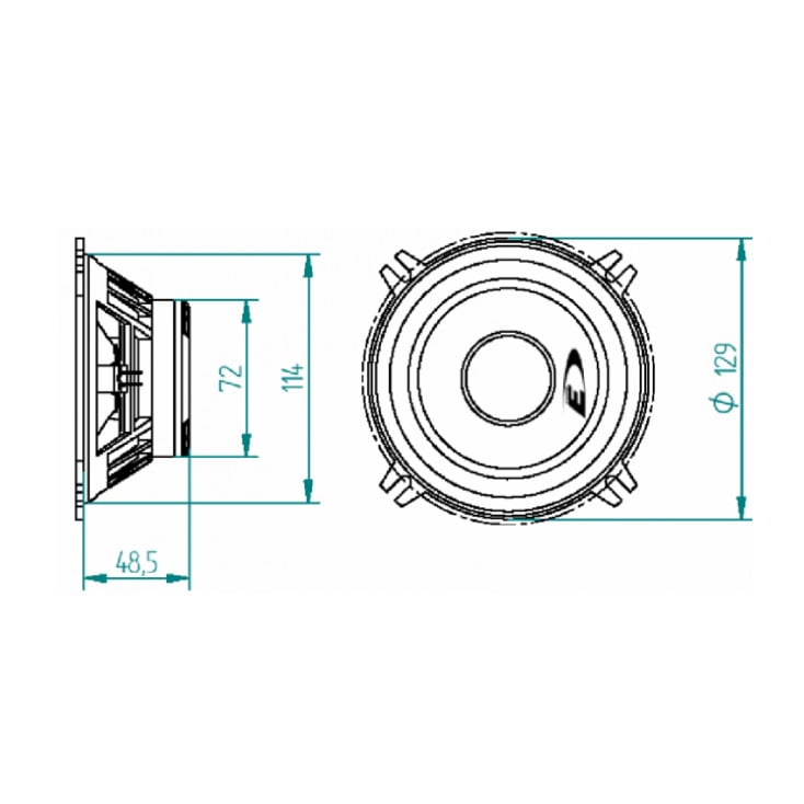 Alpine auto zvučnici 130mm 40W slika 4