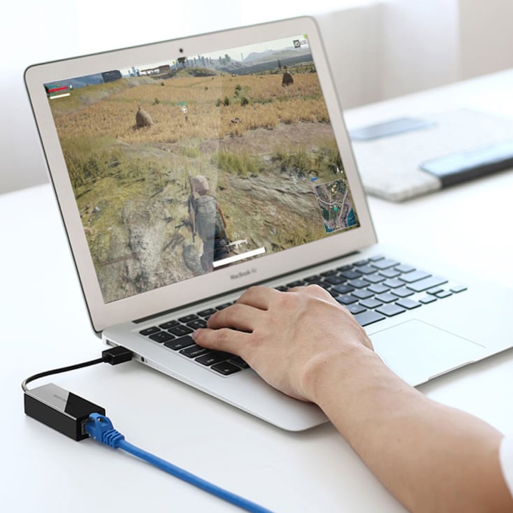 USB 2.0 na RJ45 adapter 10/100Mbps crni slika 2