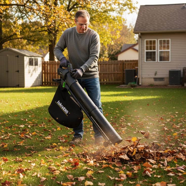 ISKRA ERO električni duvač-usisivač lišća 3000W slika 2