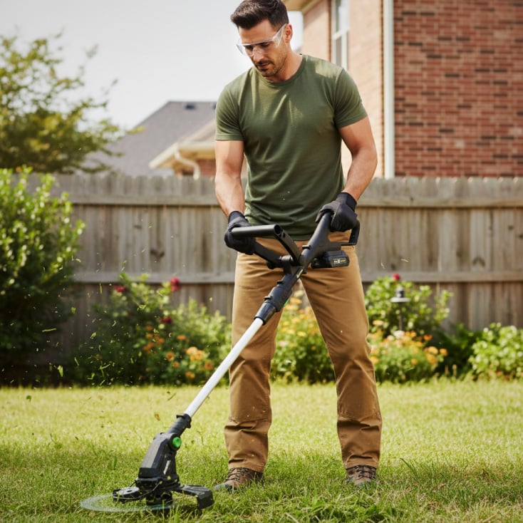 Set ISKRA aku. trimer za travu, punjač+2 baterije slika 2