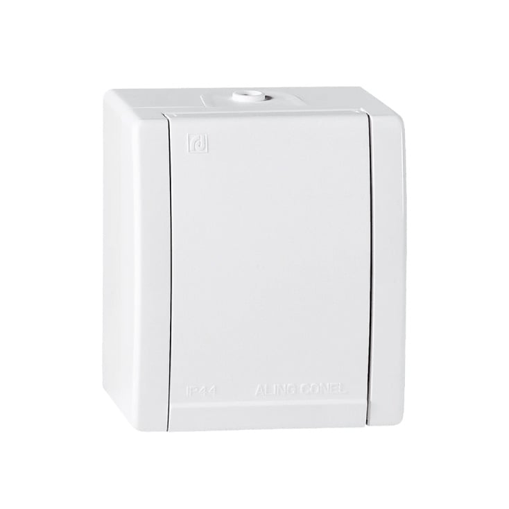 Dvopolna utičnica bela 16A 250V IP44 slika 1