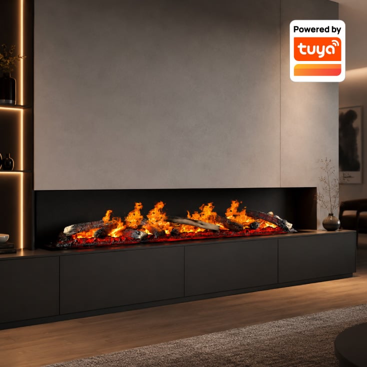 PROSTO smart ugradni dekorativni kamin sa efektom plamena na vodenu paru 1000mm slika 1