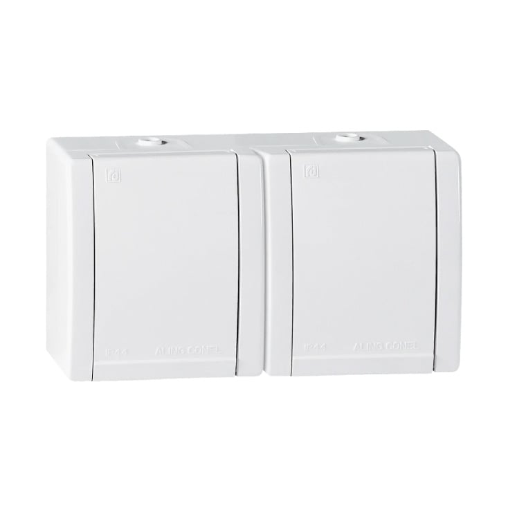 Dvopolna utičnica dvostruka 16A 250V IP44 slika 1