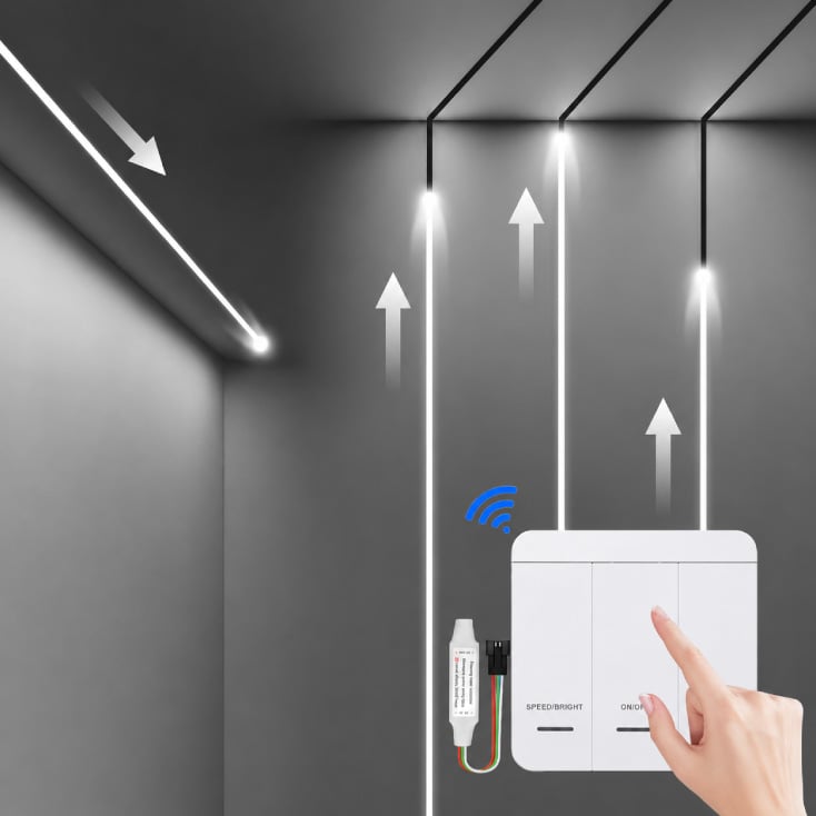 LED kontroler za jednobojne adresabilne "running" (trčeće) LED trake 24V slika 2