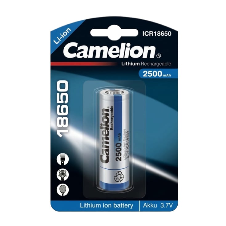 Camelion litijum jonska baterija 18650 2.5A 3,7V slika 1