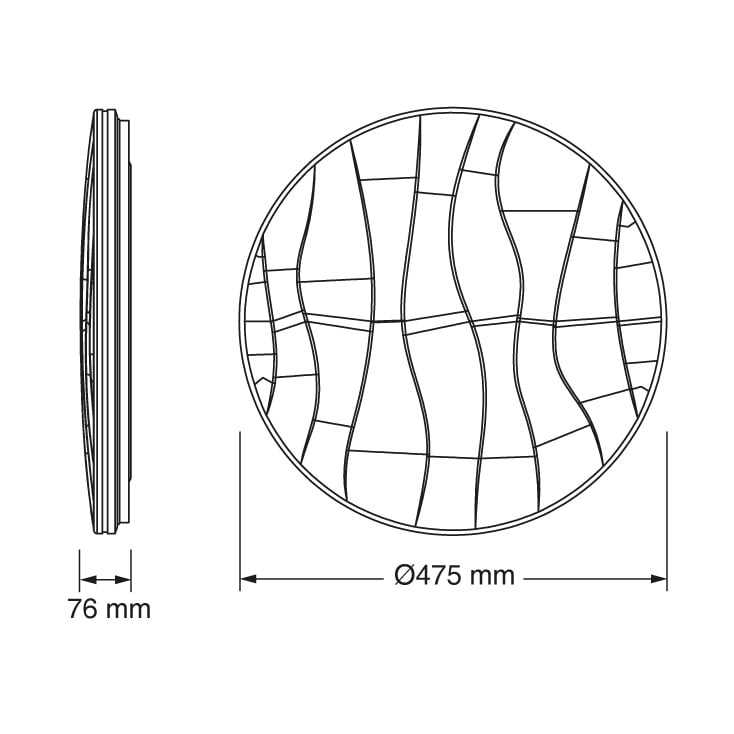 OSRAM LED plafonjera 47.5cm 48W 4000K IP20 bela slika 2
