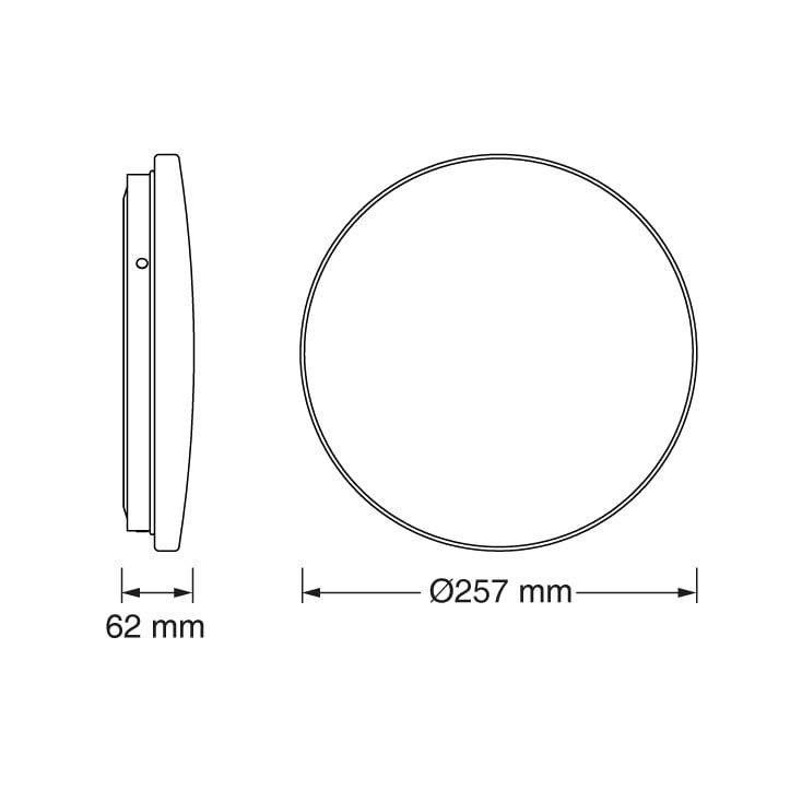 OSRAM LED plafonjera 26cm 12W 4000K IP20 bela slika 2