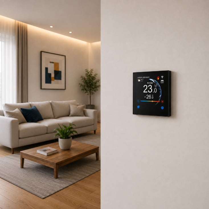 SMART žični ugradni Wi-Fi termostat za podno grejanje slika 3