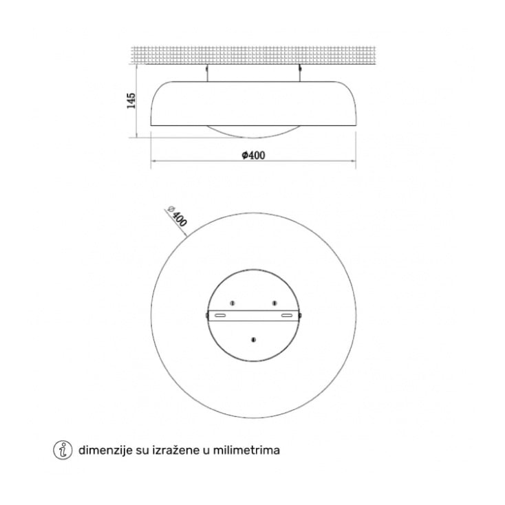 LED plafonjera 20W, promenljiva boja svetla 202527 slika 3