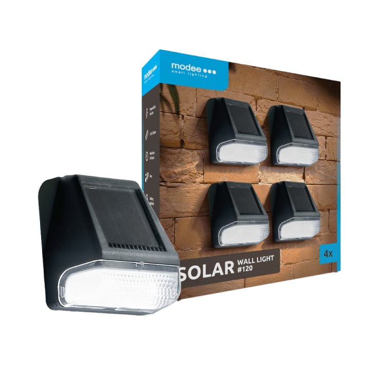 Nazidna LED solarna lampa - 4 kom. WS120 slika 2