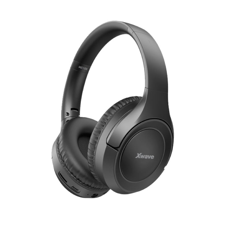 Stereo Bluetooth slušalice sa mikrofonom MX100 crne slika 1