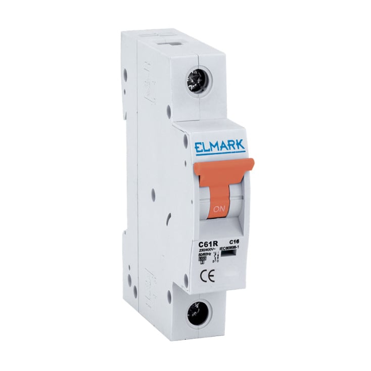 ELMARK automatski osigurač C61R 25A 1P 6kA kriva C slika 1