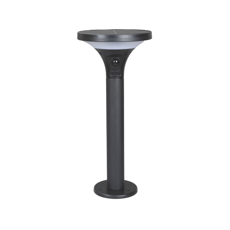 EUROLAMP solarna lampa sa senzorom pokreta, 3.8W, 500lm, 3CCT, crna slika 1