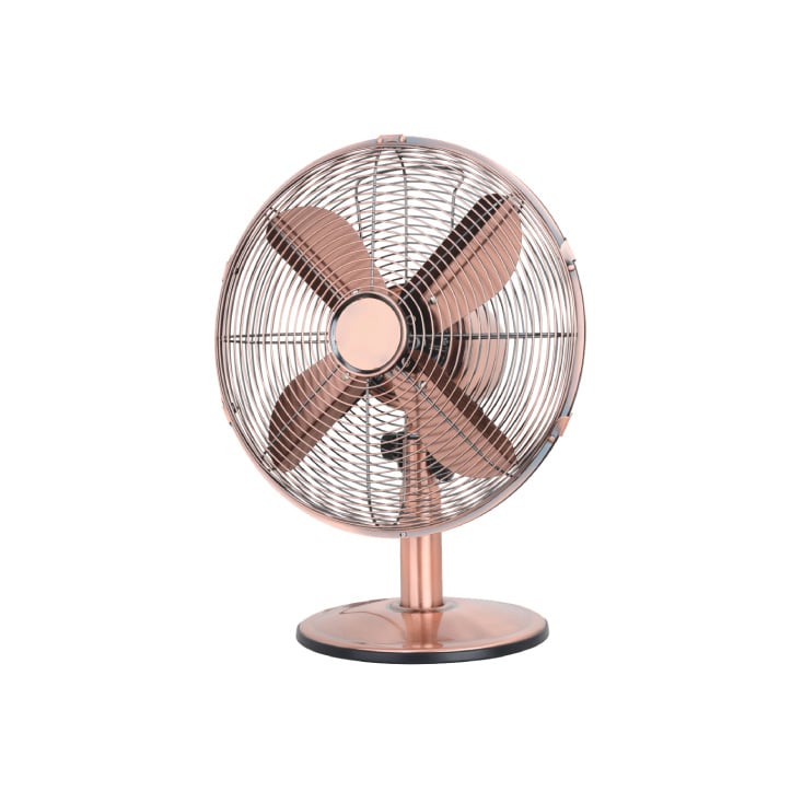 Stoni ventilator, 30 cm, 50W, bakarni slika 1