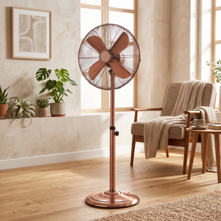 Stojeći ventilator, 40 cm, 50W, bakarni slika 2