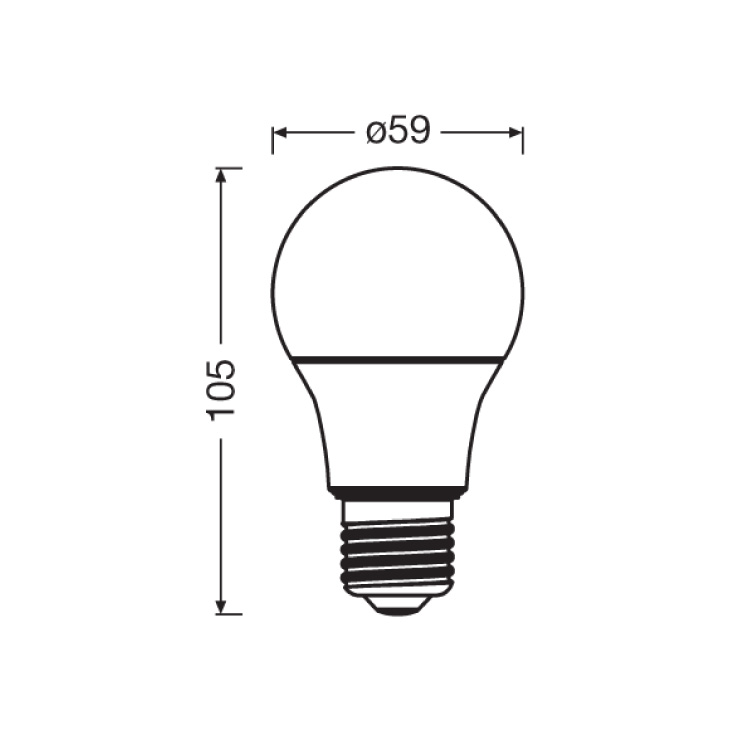 LED sijalica classic A60 od reciklirane plastike, 8W, 4000K, E27 OSRAM slika 2
