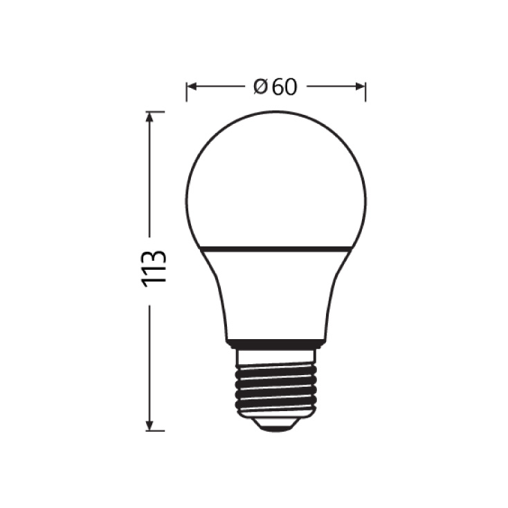 LED sijalica classic A75 od reciklirane plastike, 10W, 3000K, E27 OSRAM slika 2