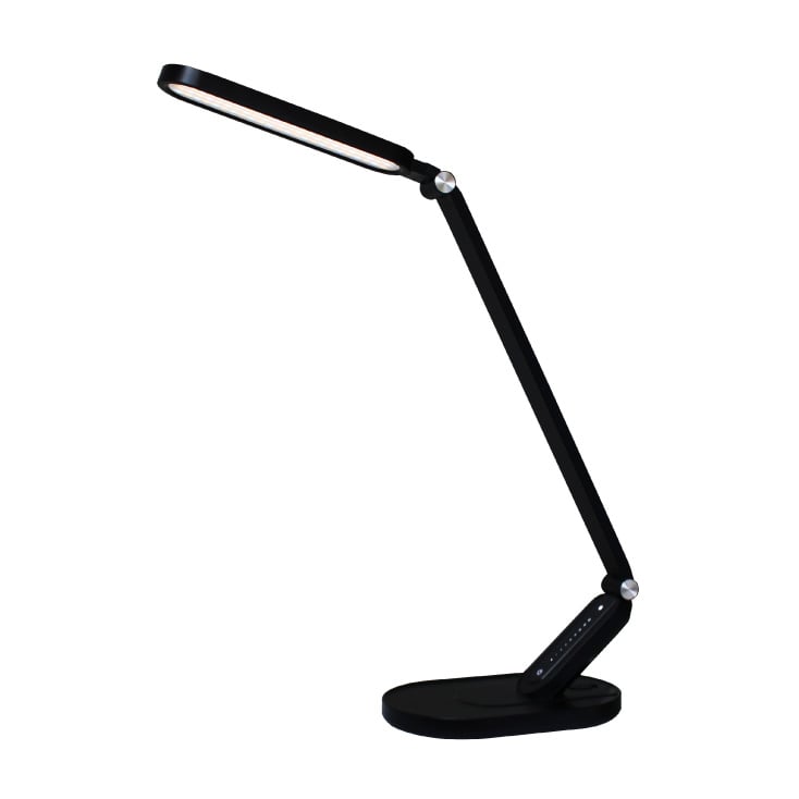 Stona LED lampa sa satom, podešavanjem svetla i USB punjenjem 10W OSRAM crna slika 1