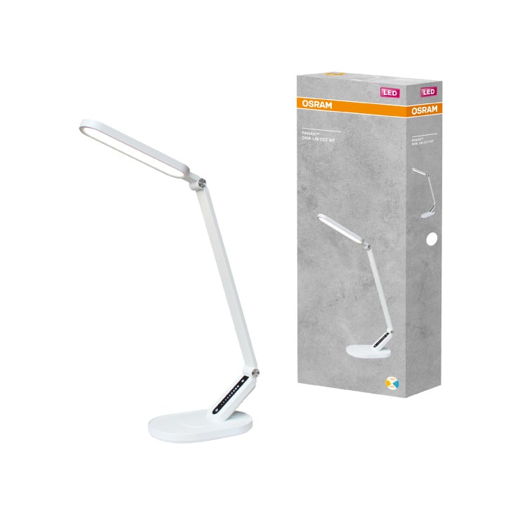 Stona LED lampa sa satom, podešavanjem svetla i USB punjenjem 10W OSRAM bela slika 2