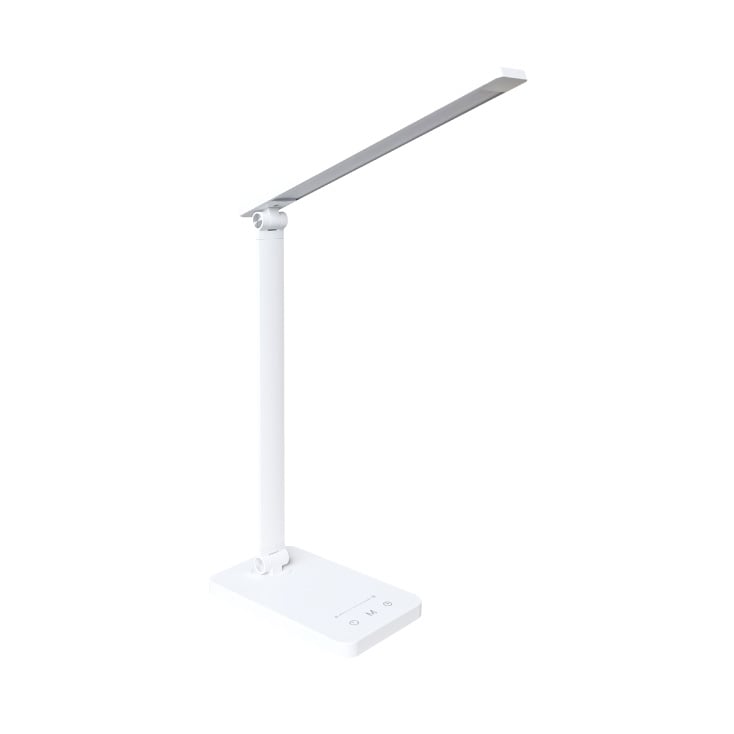 Sklopiva stona LED lampa sa satom i USB punjenjem 6.5W OSRAM bela slika 1