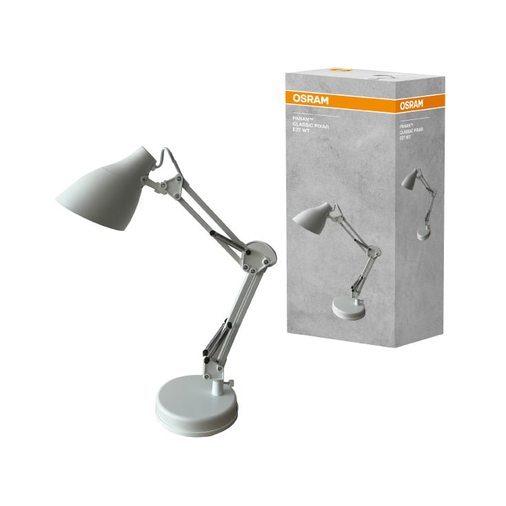 Stona lampa PANAN Classic Pixar E27, OSRAM bela slika 2