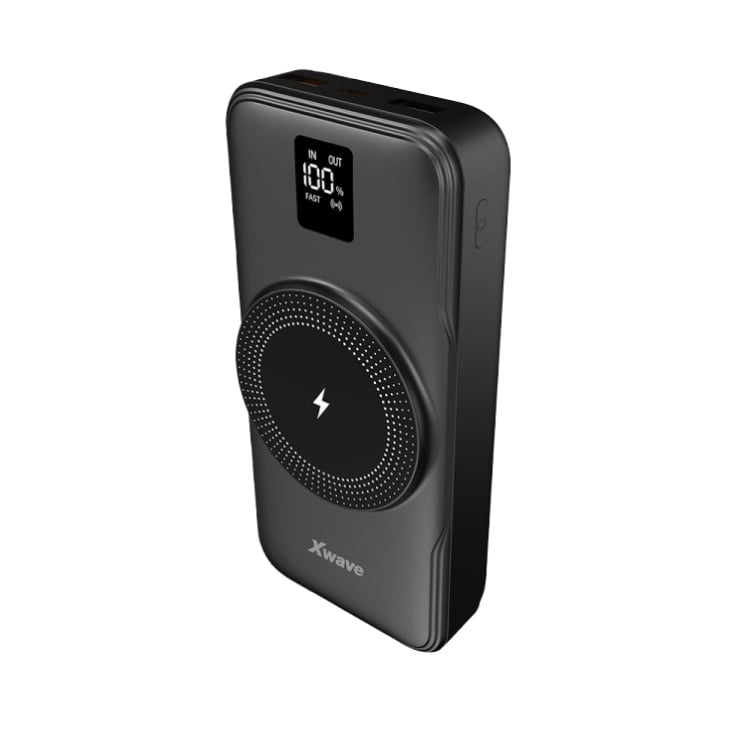 Xwave Power bank eksterna baterija 20000mAh/20W/15W wireless/PD/QC3.0 (crna) slika 1