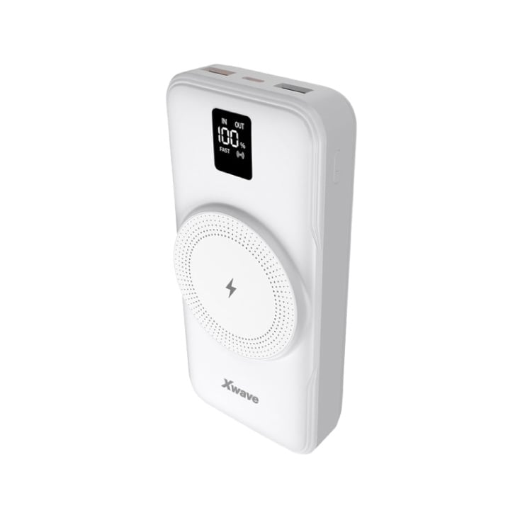 Xwave Power bank eksterna baterija 20000mAh/20W/15W wireless/PD/QC3.0 (bela) slika 1