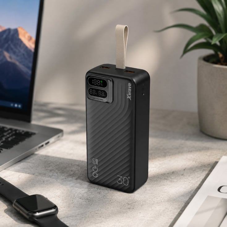 Xwave power bank eksterna baterija 30000mAh/65W/PD3.0/QC3.0/3A/2 xUSB/Type-C slika 2