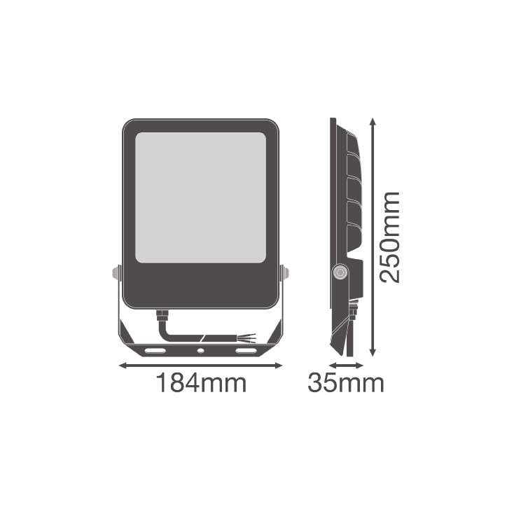 LEDVANCE LED reflektor podesivom snagom 55/70W crni slika 3