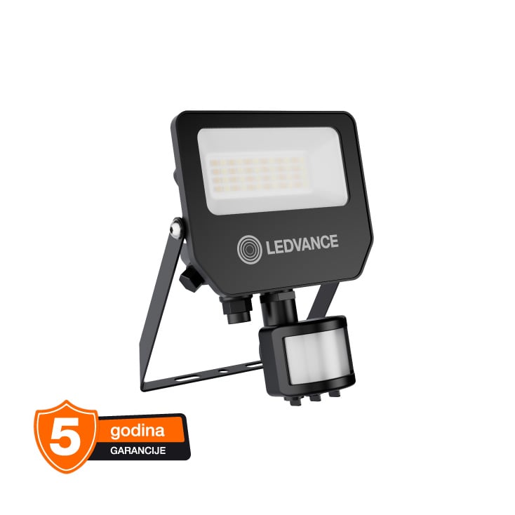 LEDVANCE LED reflektor sa PIR senzorom i podesivom snagom 9/18W crni slika 1