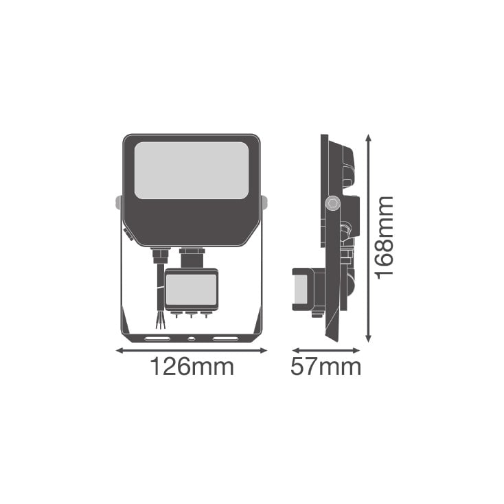 LEDVANCE LED reflektor sa PIR senzorom i podesivom snagom 9/18W crni slika 3