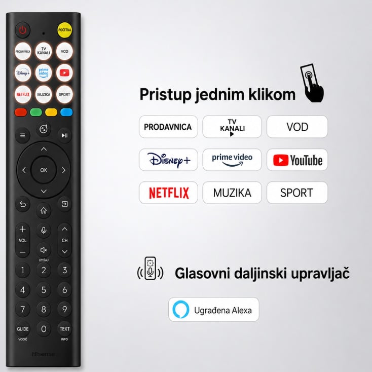 HISENSE 43 inča 43A6S LED 4K Ultra HD Smart TV slika 3