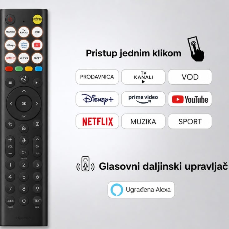 HISENSE 55 inča 55A6S 4K UHD LED Smart TV slika 4