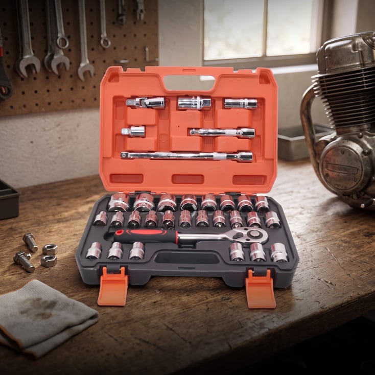 NEXSAS set nasadnih ključeva, 32 komada, 1/2" slika 2