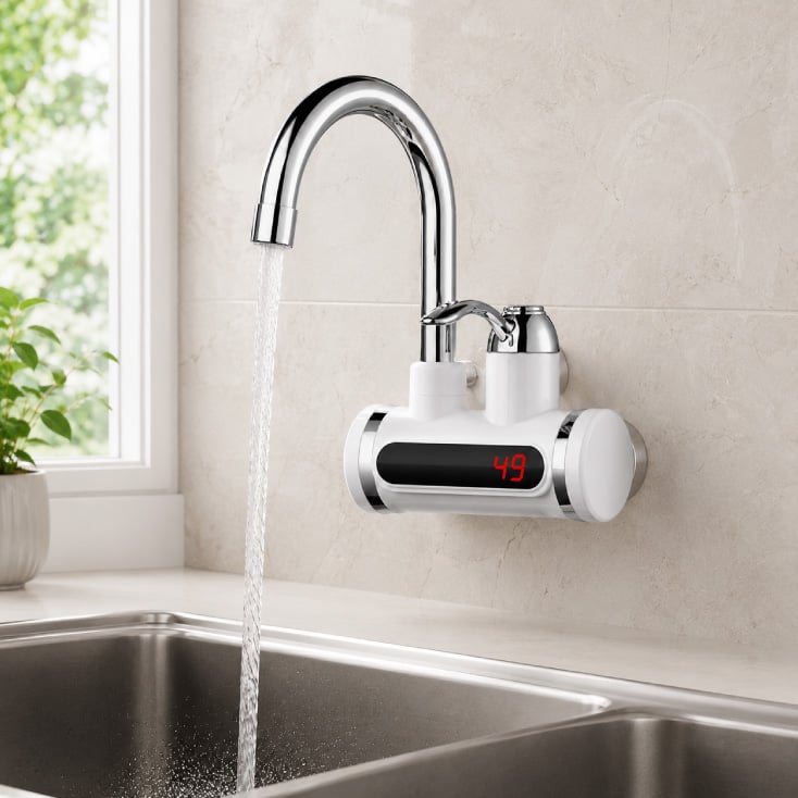 NEXSAS slavina bojler NX878LD, 3000-3300W, zidna slika 2