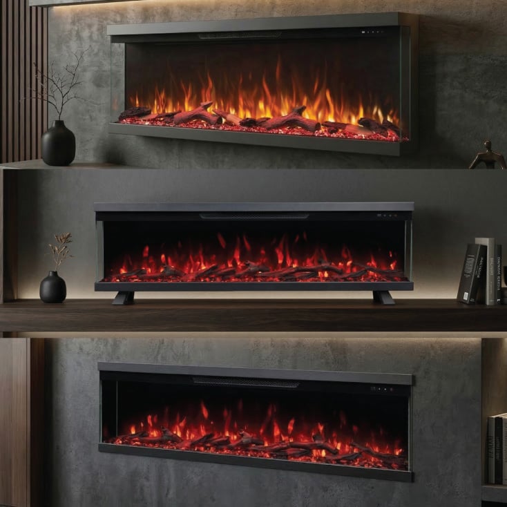 PROSTO smart elekt. panorama 60" 3u1 kamin 1800W slika 4