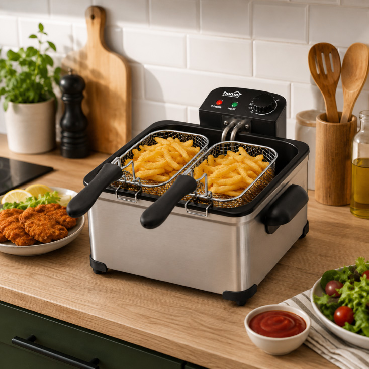 Friteza sa 2 korpe, 5 l, 2000W slika 4