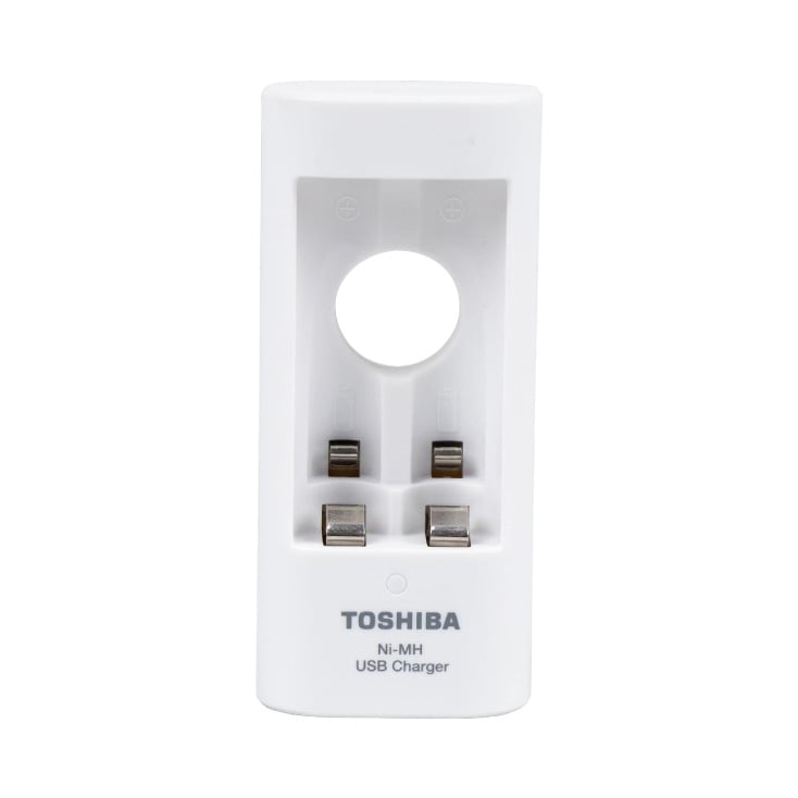 TOSHIBA USB punjač za Ni-MH akumu. AA, AAA + 4 punjiva akum. AA 2000mAh slika 2