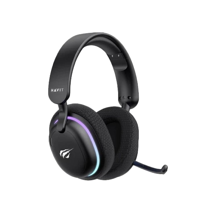 HAVIT Fuxi-H7 bežične gaming slušalice sa mikrofonom, Bluetooth 5.2, crne slika 2