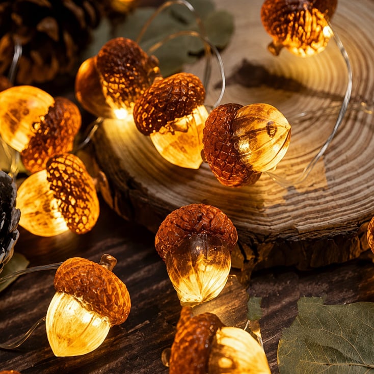 Dekorativni LED niz sa žirovima 20 LED 190 cm slika 1