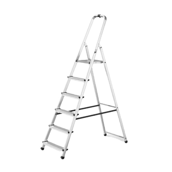 Aluminijumske merdevine Multisystem 5+1 gazišta 125 kg slika 1