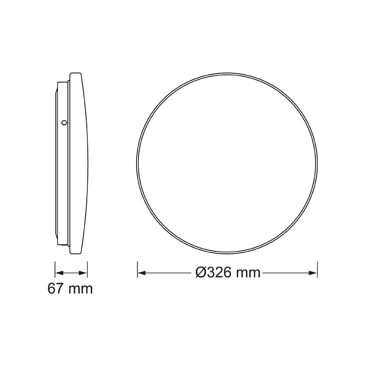 LED plafonjera 18W 3000K 1980lm Ø330 mm OSRAM slika 2