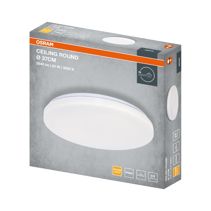 LED plafonjera 24W 3000K 2640lm Ø370 mm OSRAM slika 3