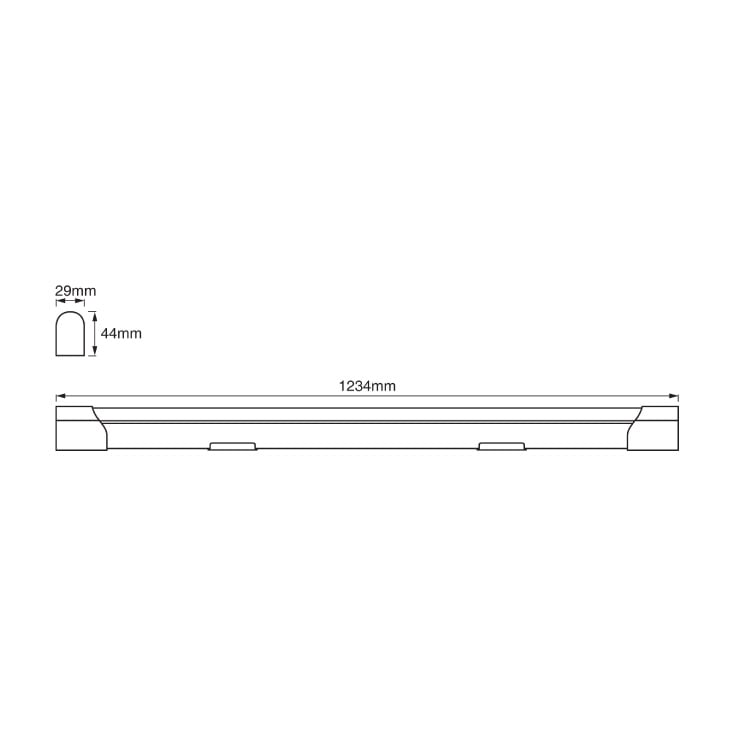LED nadgradna lampa 123,4 cm 20W 4000K 2500lm OSRAM slika 4
