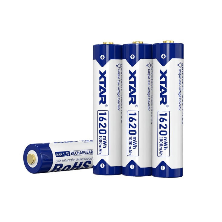 XTAR punjiva litijum jonska baterija AAA 1000mAh 1.5V slika 1