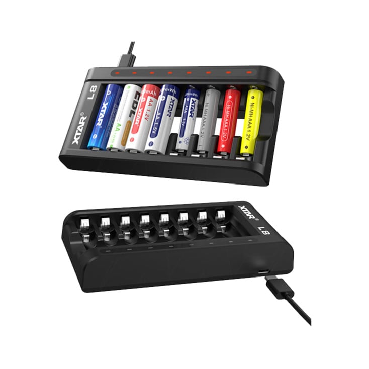 XTAR USB punjač AAA/AA Li-ion i Ni-MH akumulatora do 8 kom. slika 3