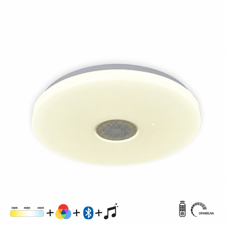 Bluetooth LED plafonjera 22/44W CCT+RGB dimabilna sa zvučnikom slika 1